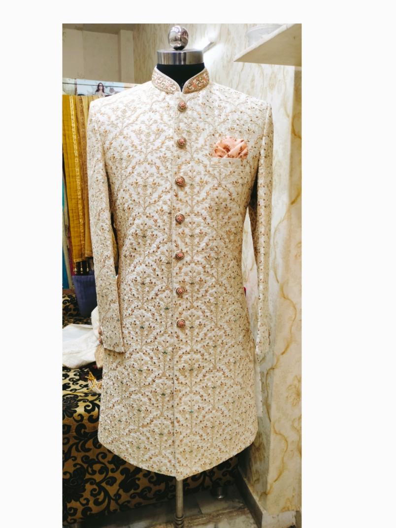 traditional sherwani indian wedding dress party - 18400213 - Standard Image - 1