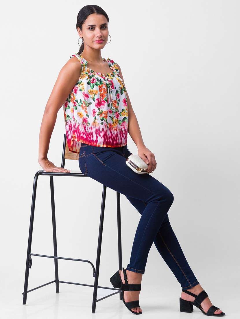 women's straight shoulder strap top - 18400246 -  Standard Image - 4