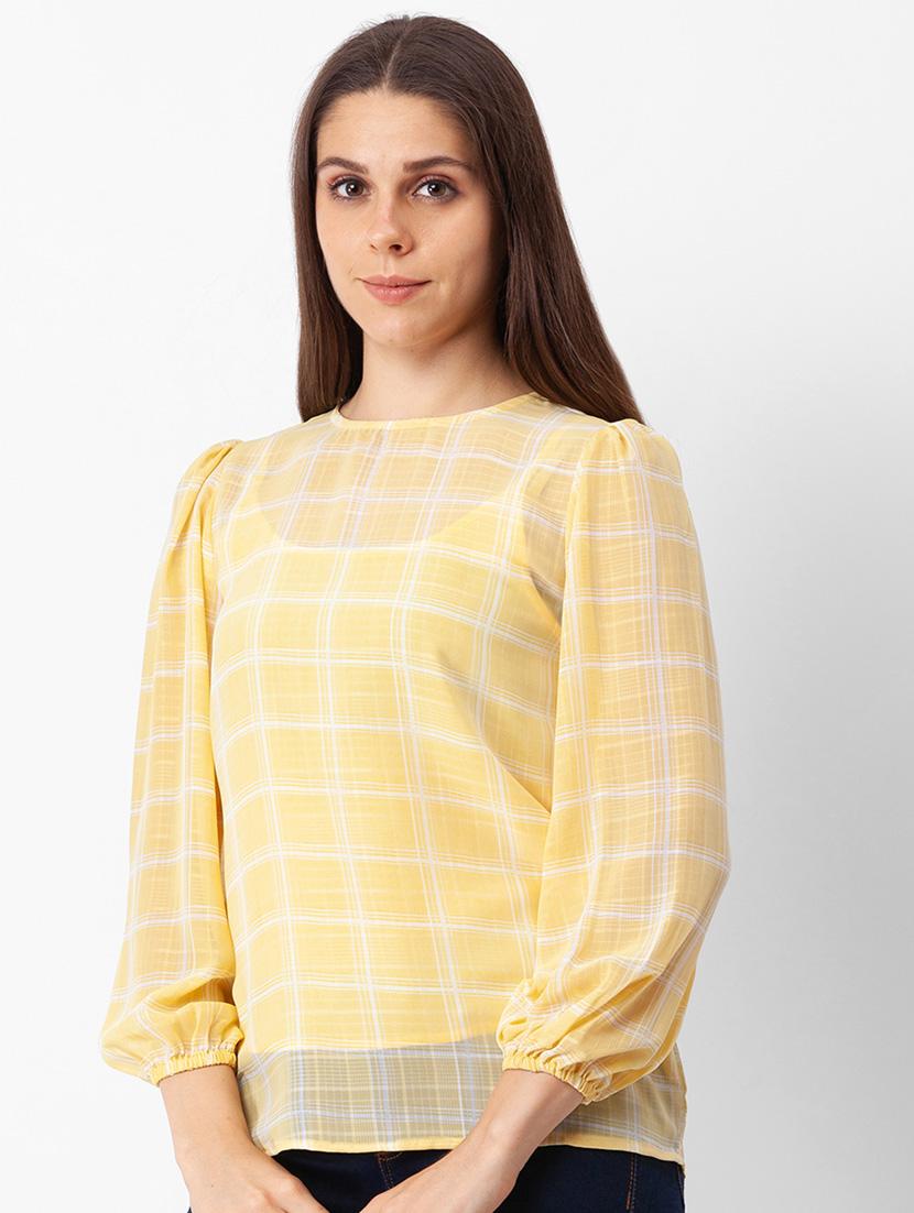 women's straight round neck top - 18400255 - Standard Image - 1