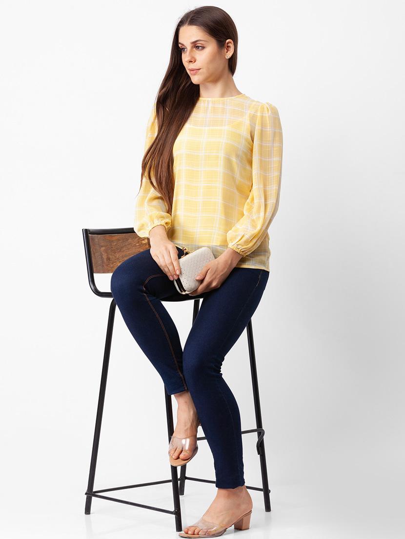 women's straight round neck top - 18400255 - Standard Image - 4