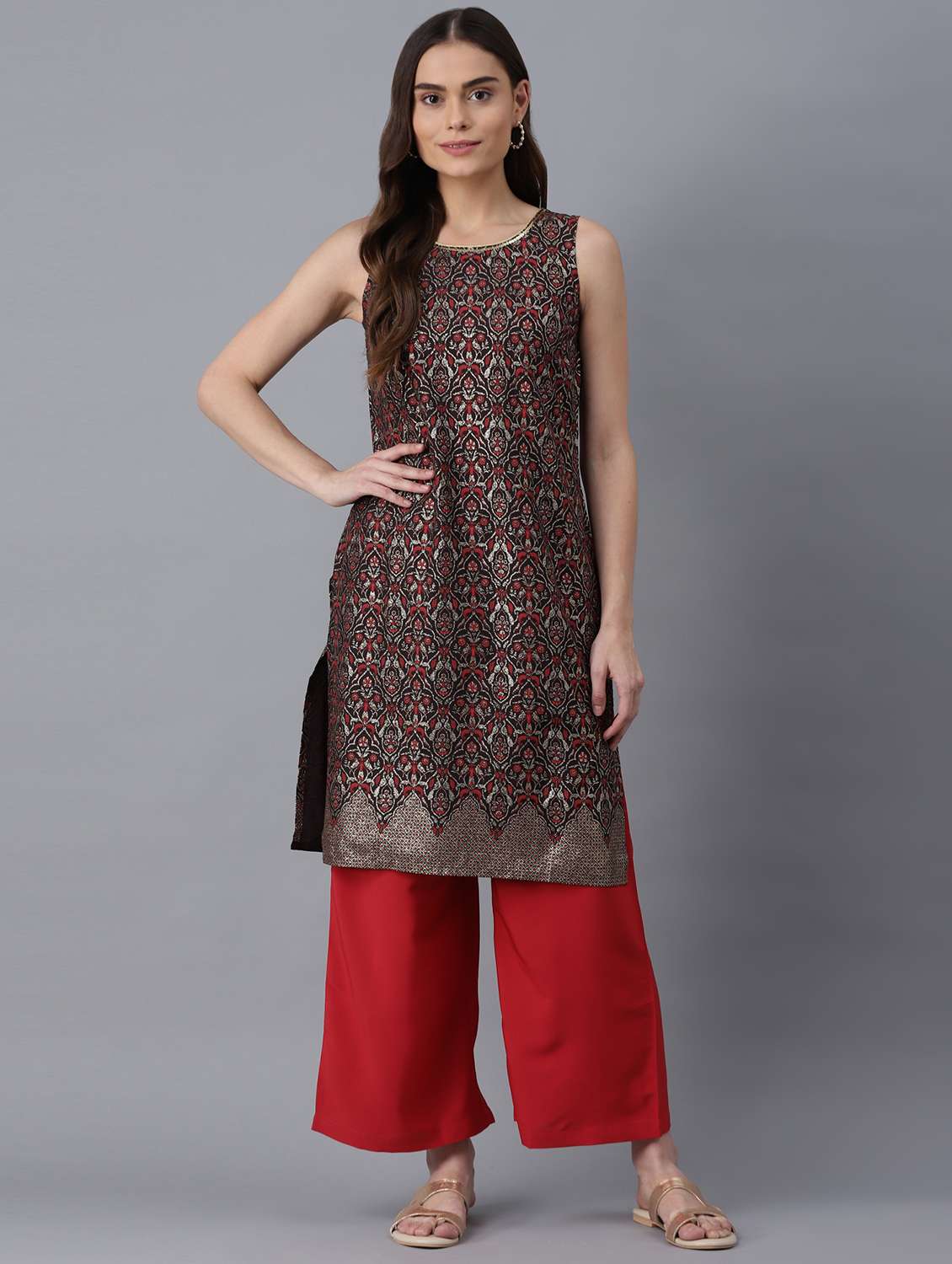 grey viscose suit  set