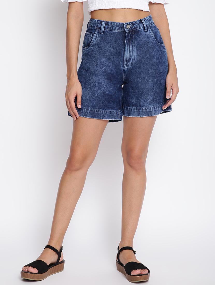 mid rise stone washed short - 18400891 -  Zoom Image - 0