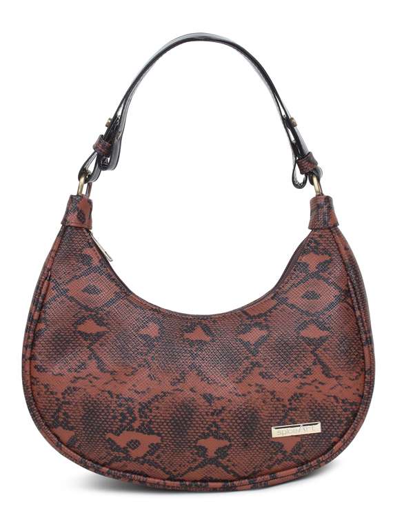 animal printed small shoulder bag