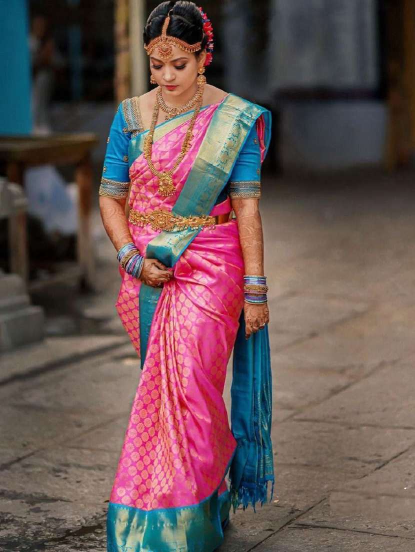 women's banarasi saree with blouse