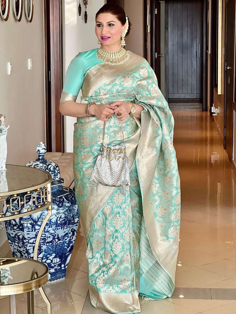 women's banarasi saree with blouse