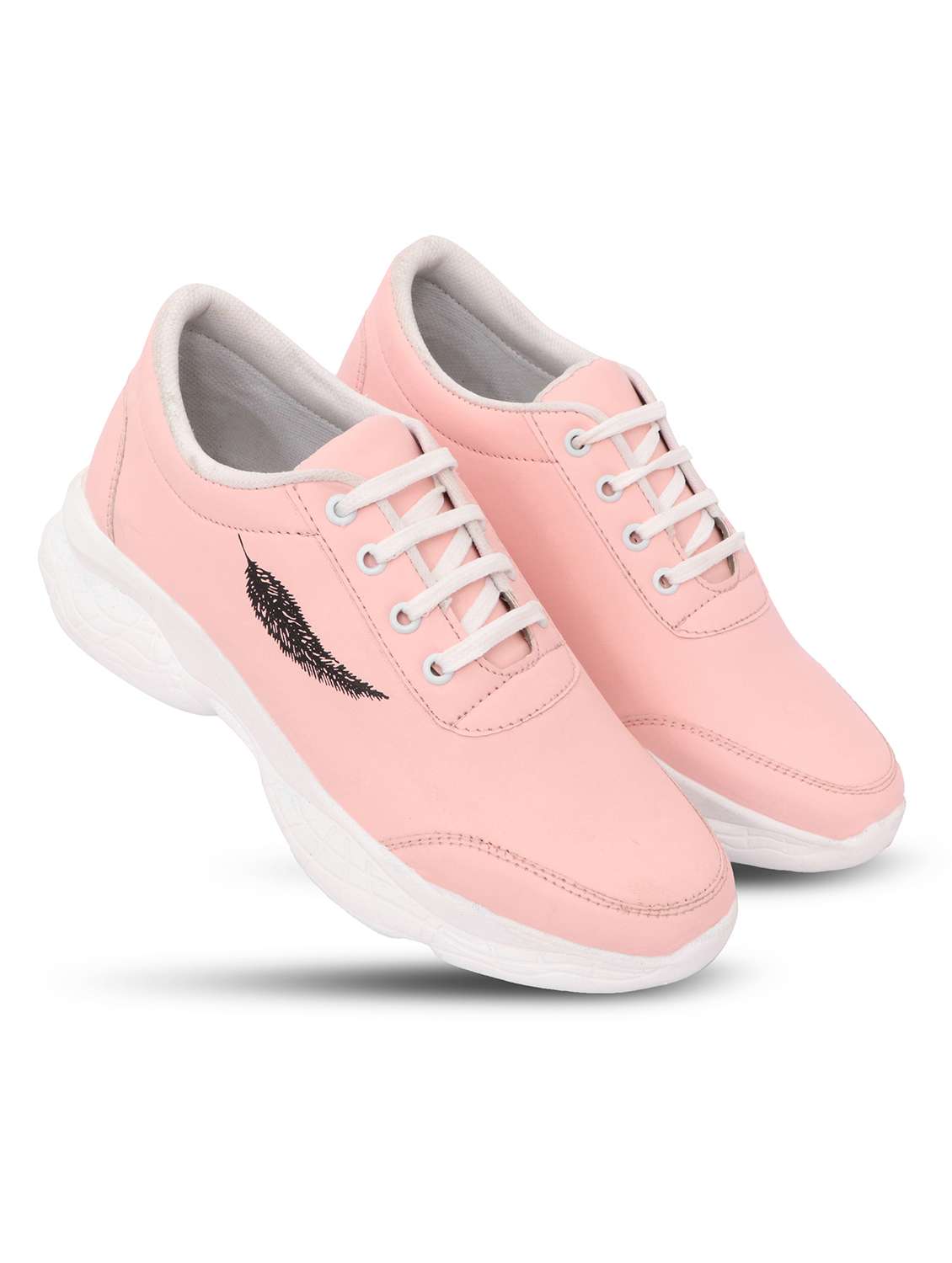 pink mesh laceup sneakers - 18401382 -  Standard Image - 1