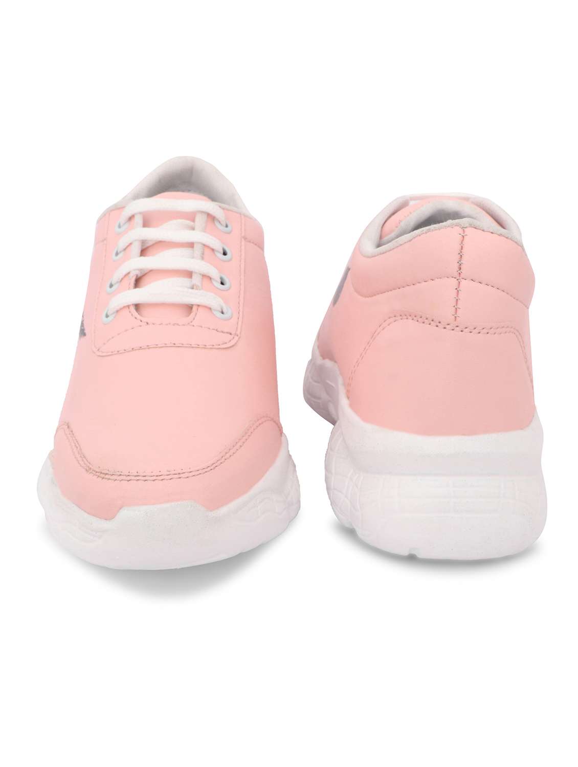 pink mesh laceup sneakers - 18401382 -  Standard Image - 4
