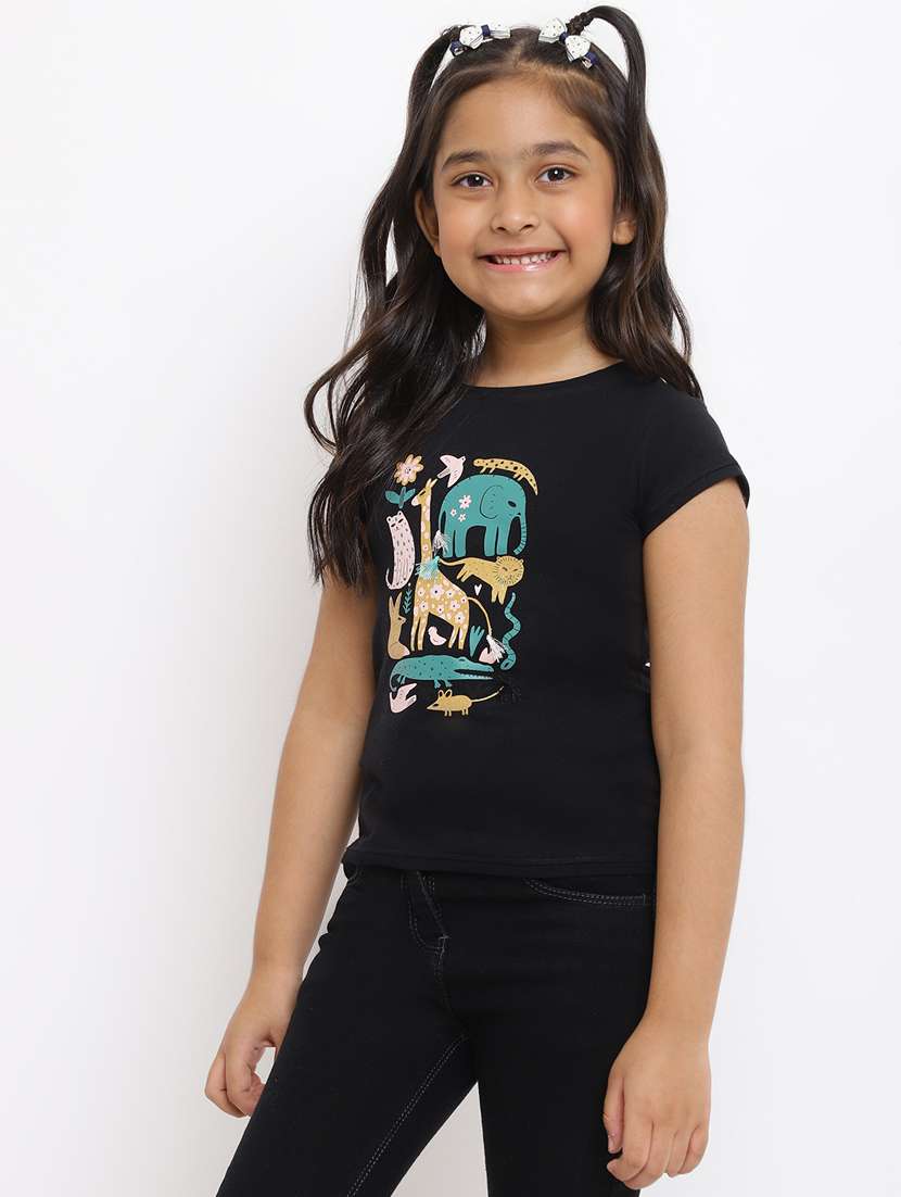 round neck graphic t-shirt - 18401412 -  Standard Image - 1