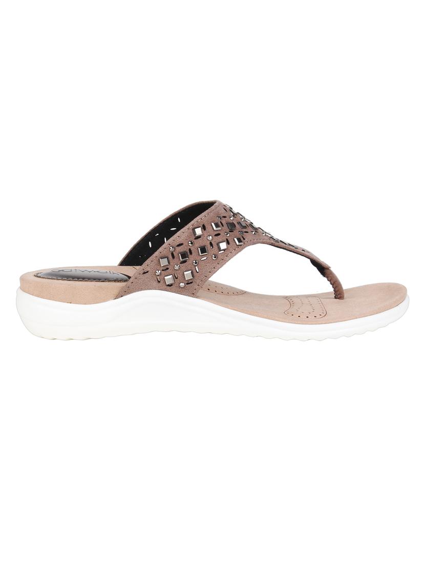 turquoise synthetic open thong sandals - 18402134 -  Standard Image - 1