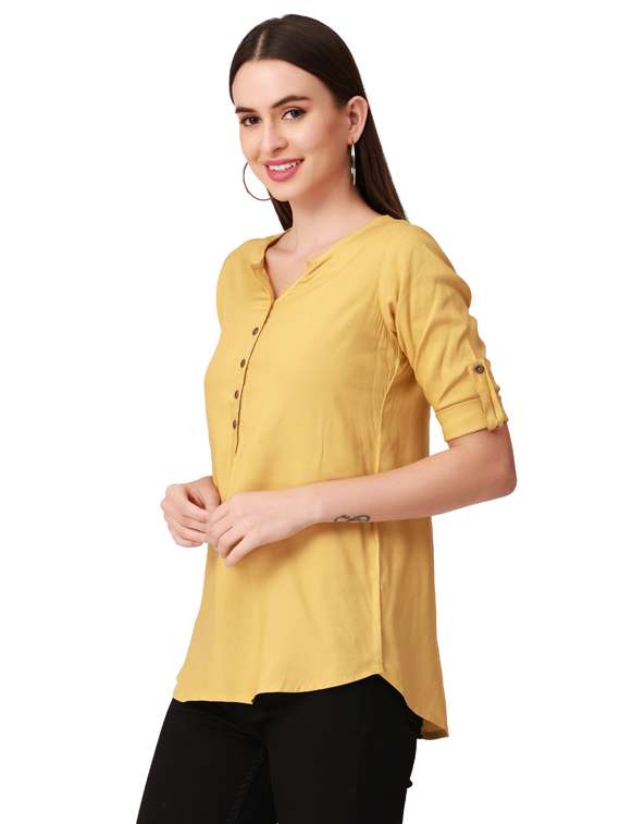 women's straight notch neck top - 18402166 -  Standard Image - 1