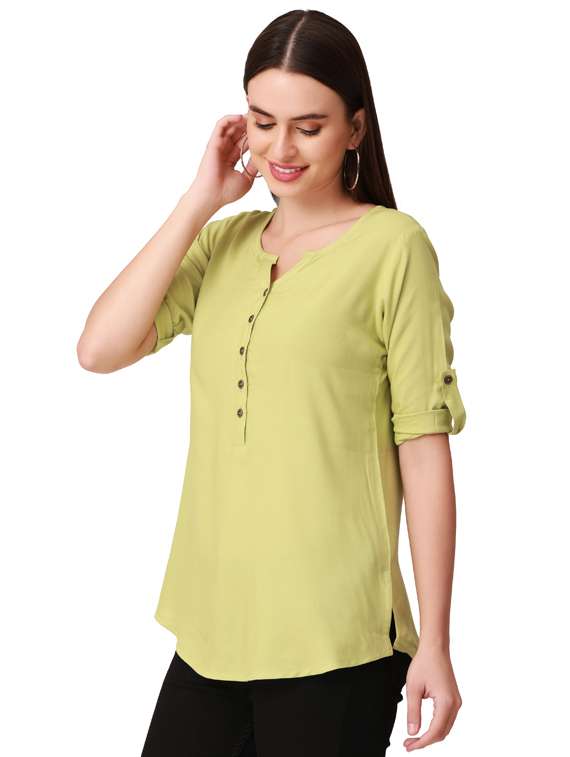 women's straight notch neck top - 18402167 -  Standard Image - 1