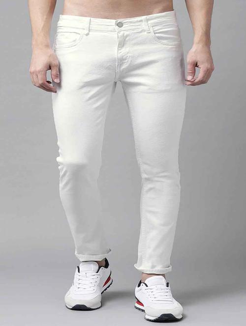 mens slim fit plain jeans - 18402605 - Standard Image - 0