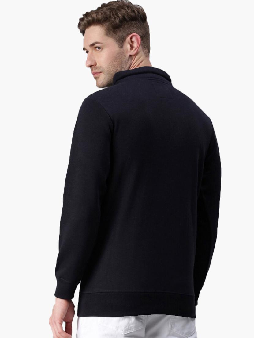 black chest print sweatshirt - 18402689 - Standard Image - 1