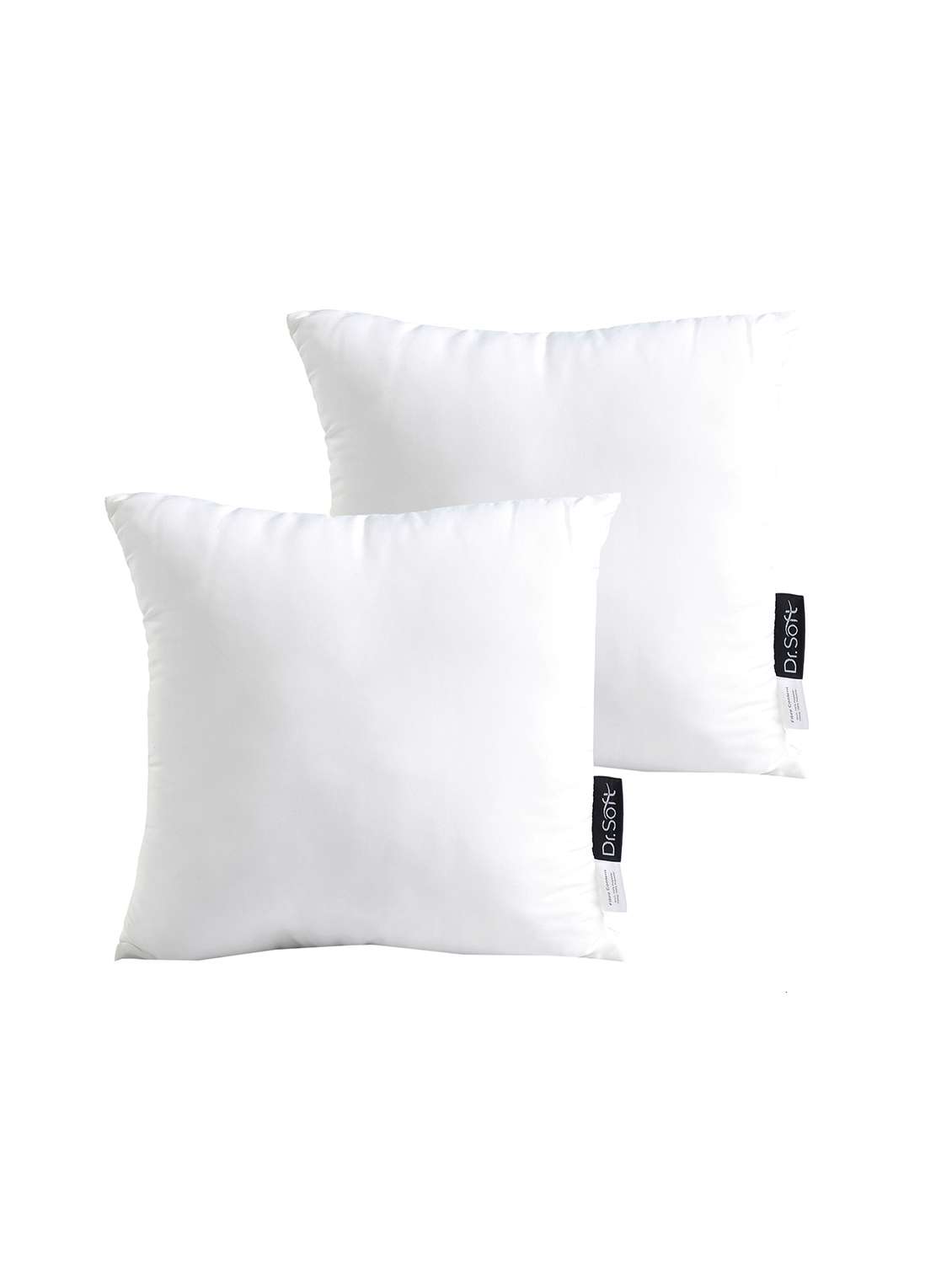 dr.soft micropolyester shell & reliance polyfiber filling softness adjustable cushion filler 45x45 cms - pack of 2