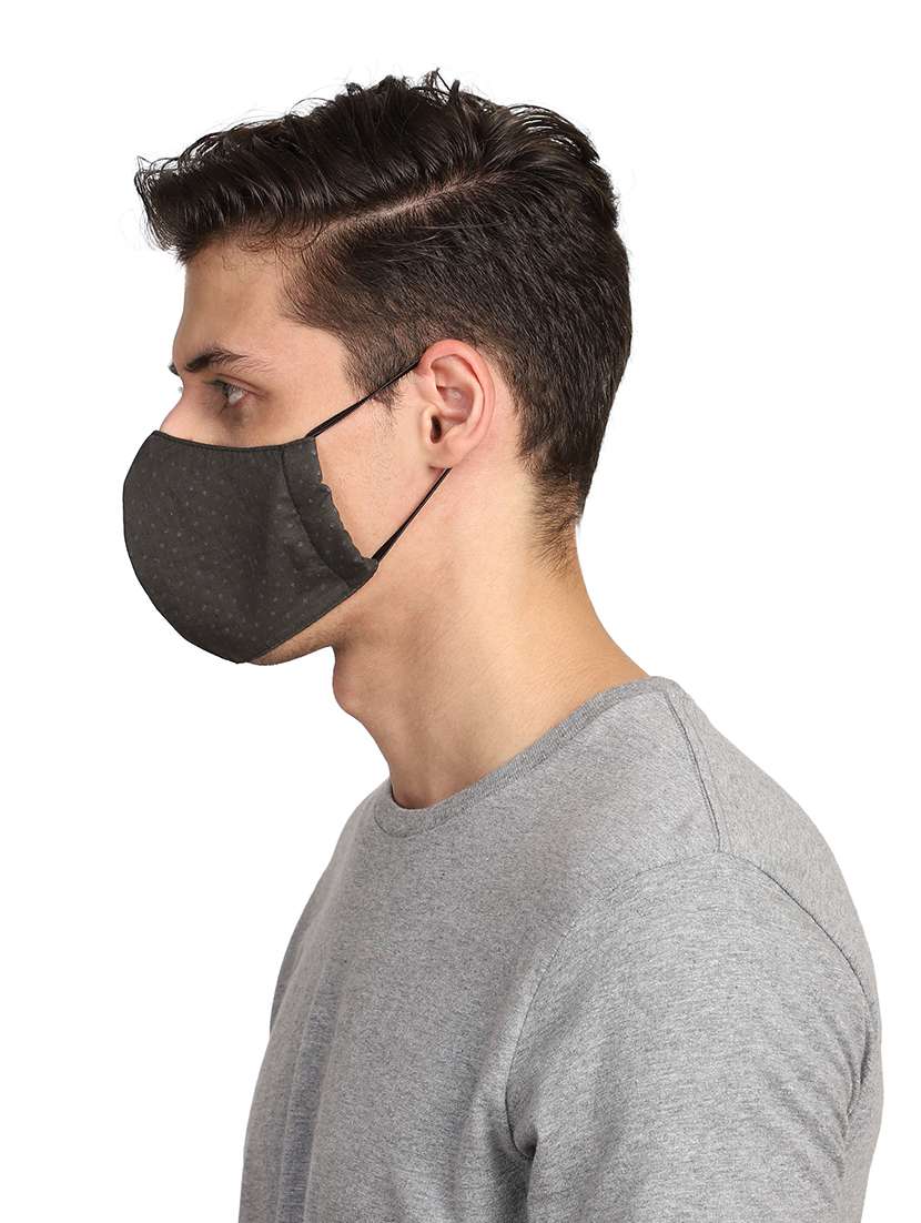 green cotton antipollution men mask - 18402985 -  Standard Image - 4