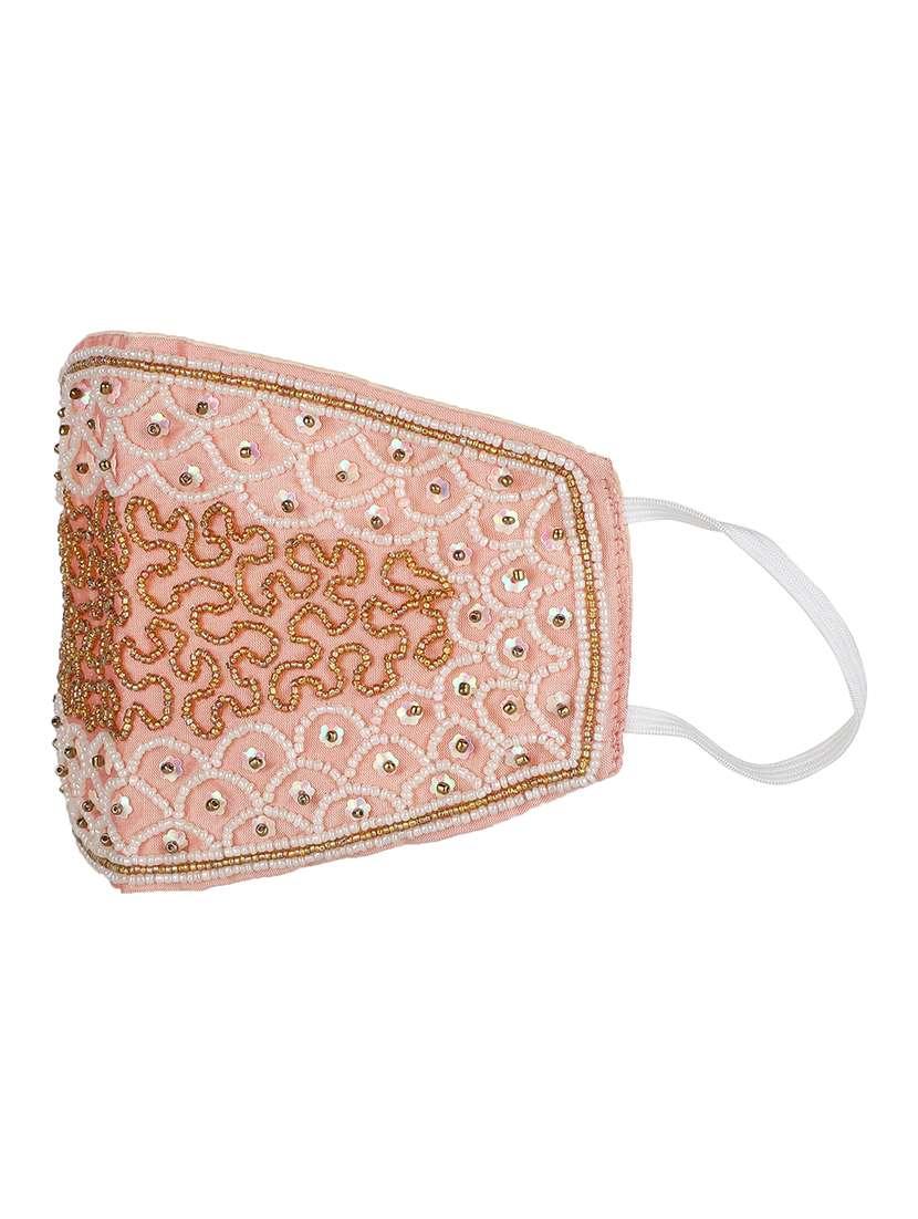 pink silk antipollution women mask - 18403016 -  Standard Image - 1