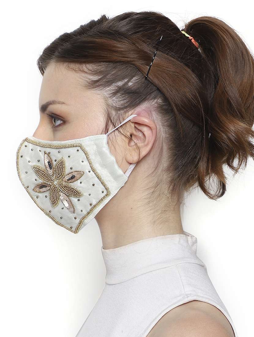 white silk antipollution women mask - 18403024 -  Standard Image - 4