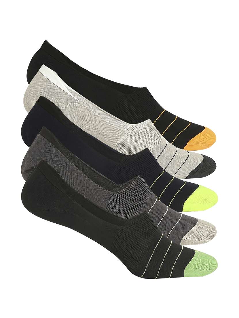 men pack of 5 no show socks 