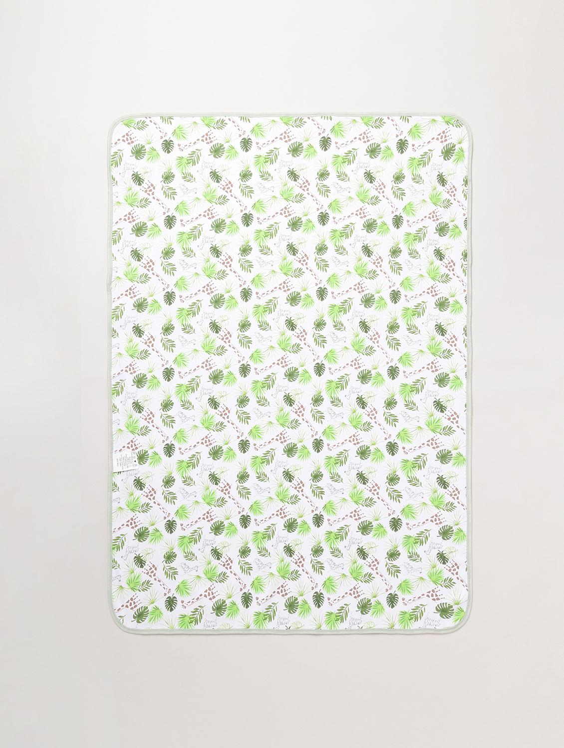 green animal printed blanket - 18403574 - Standard Image - 1