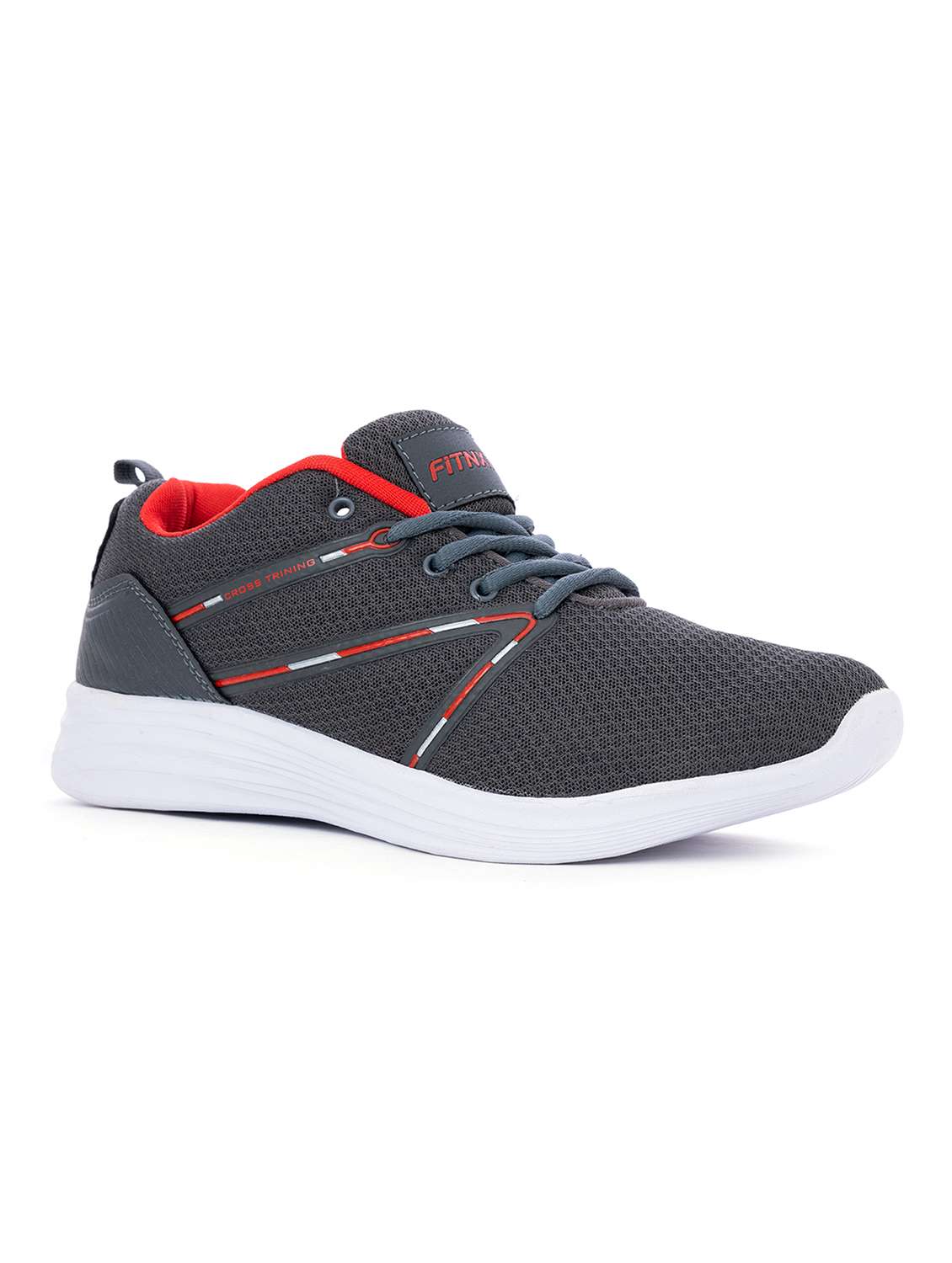 mens grey lace up sport shoe
