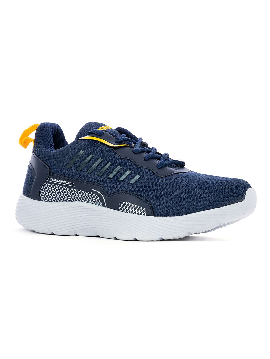 mens navy blue lace up sport shoe