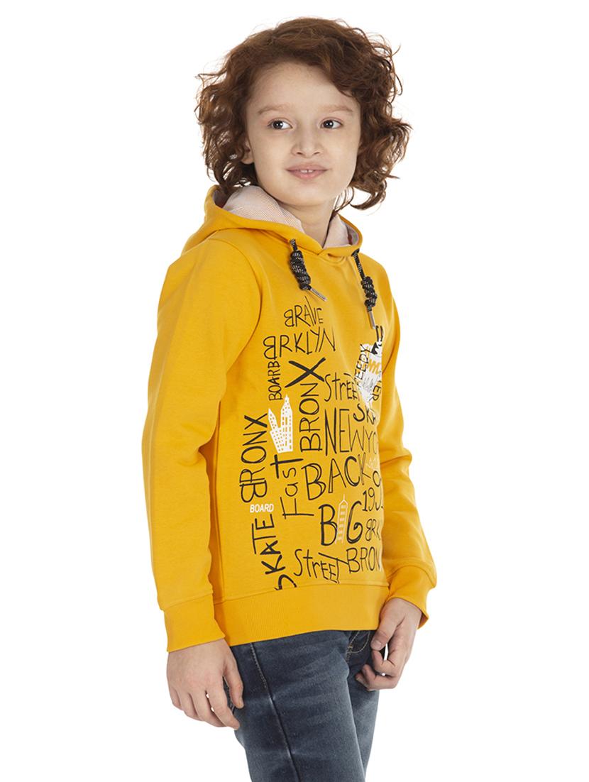 hooded neck printed sweatshirt - 18404216 - Standard Image - 1