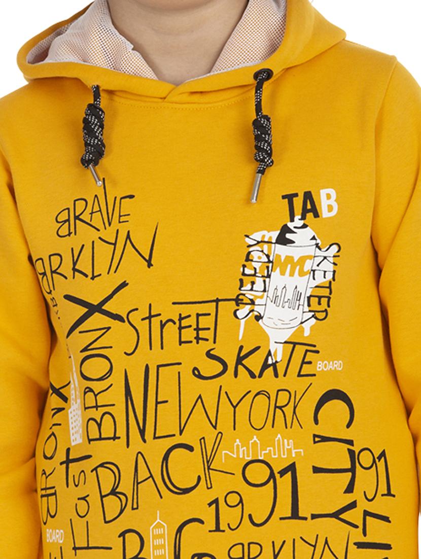 hooded neck printed sweatshirt - 18404216 - Standard Image - 4