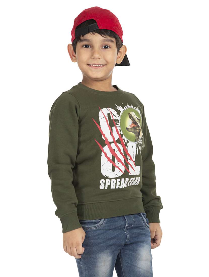 round neck graphic sweatshirt - 18404219 -  Standard Image - 1