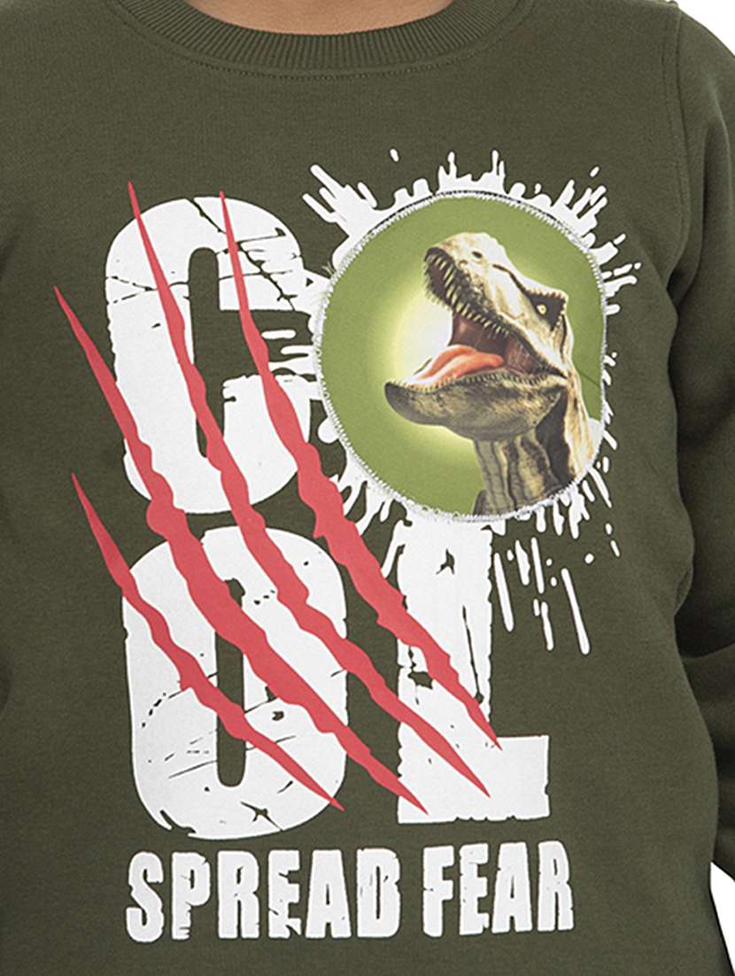 round neck graphic sweatshirt - 18404219 - Standard Image - 4
