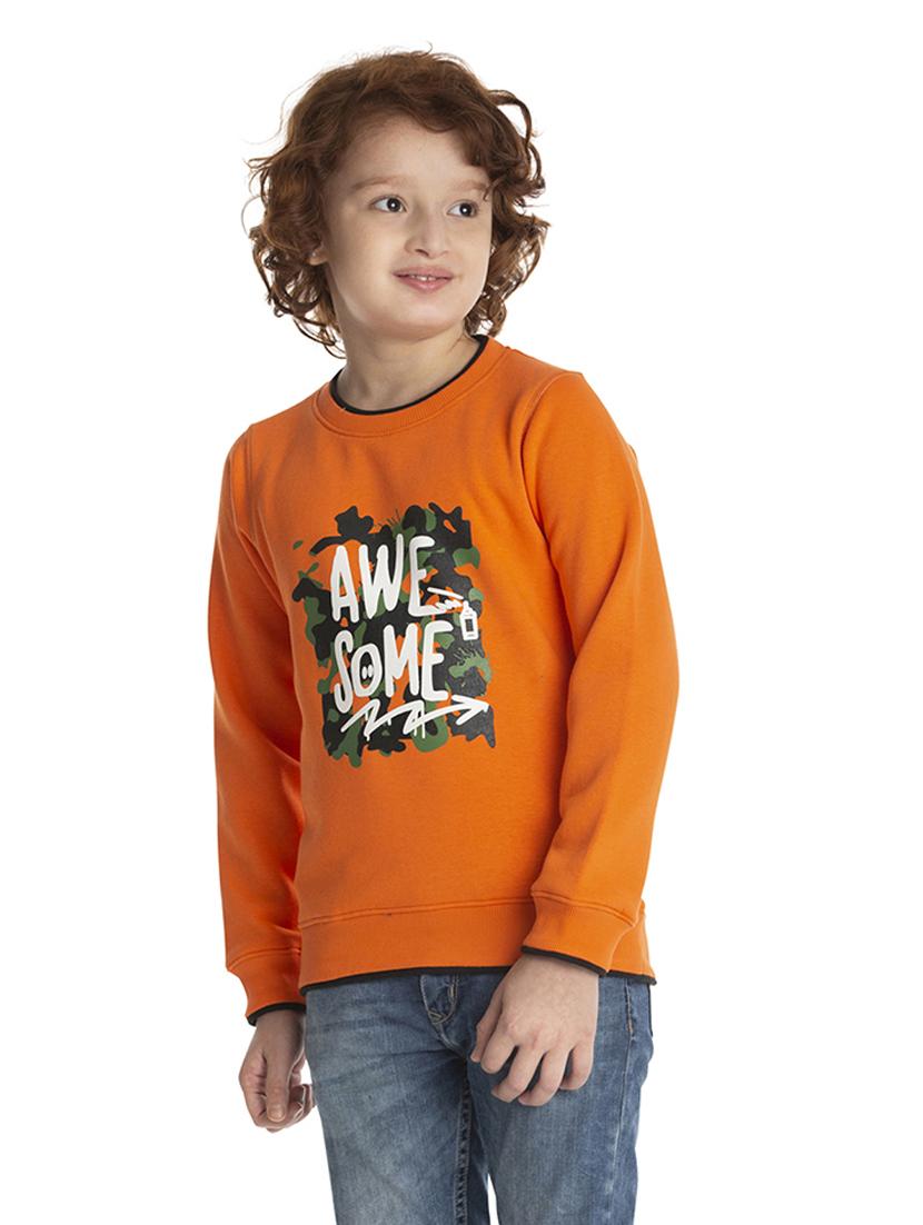 round neck graphic sweatshirt - 18404233 -  Standard Image - 1