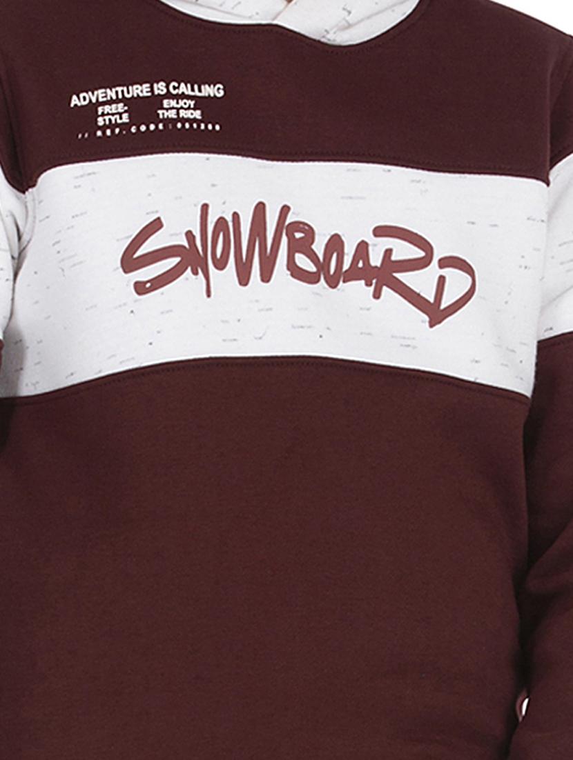hooded neck color bock sweatshirt - 18404236 - Standard Image - 4