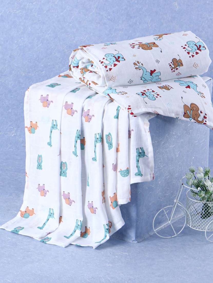  baby's soft organic cotton muslin swaddle