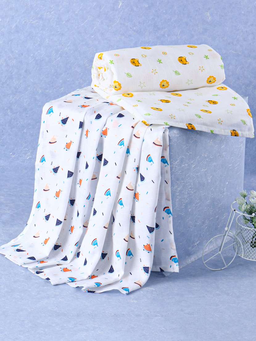  baby's soft organic cotton muslin swaddle