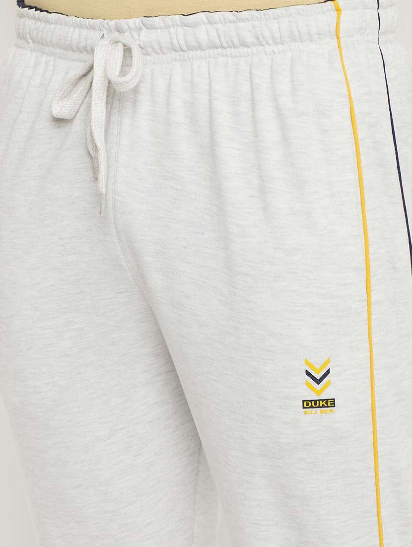 white solid full length track pant - 18404446 -  Standard Image - 4