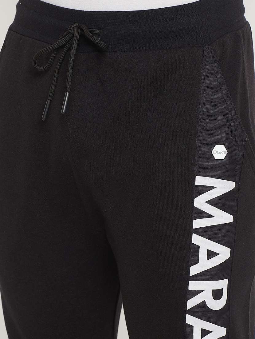 black printed joggers track pant - 18404451 -  Standard Image - 4