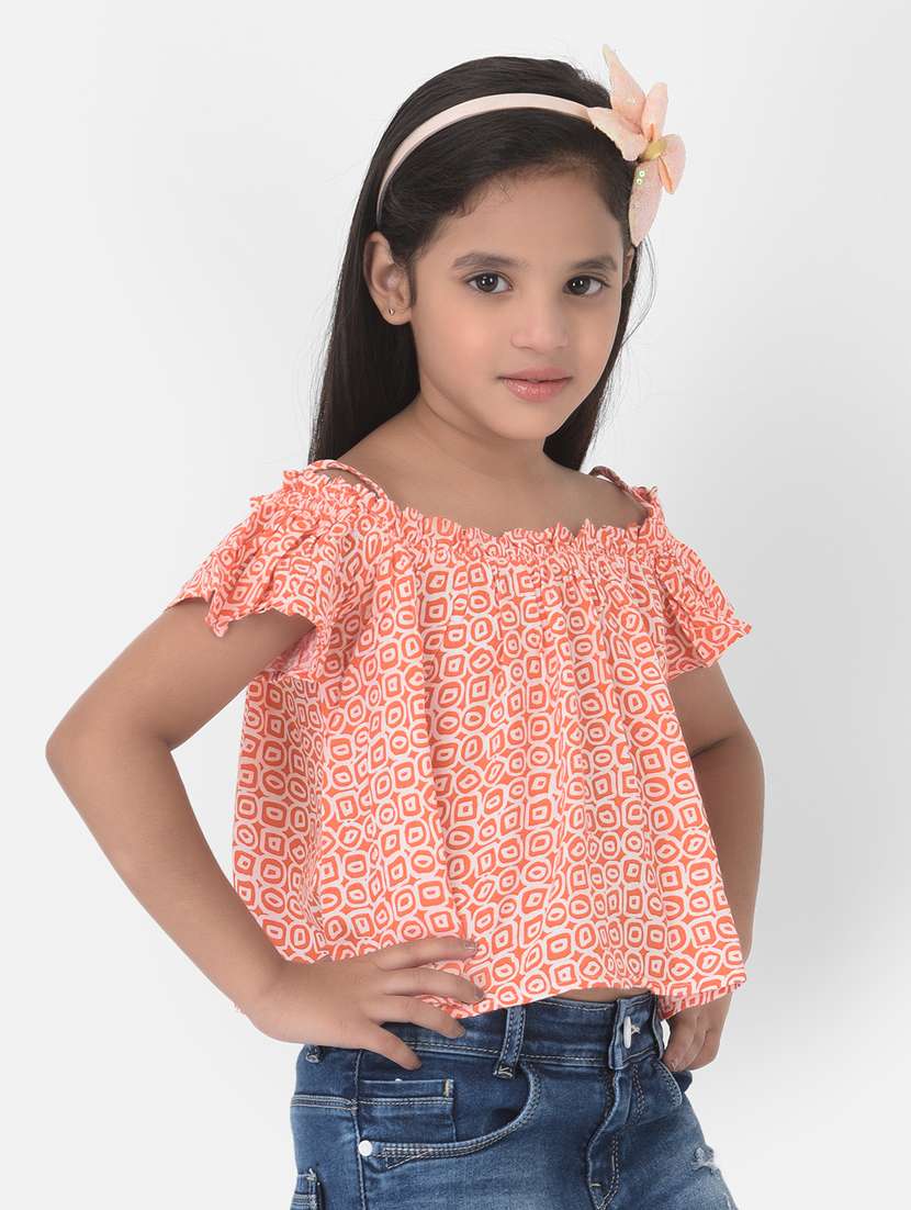 girls off shoulder top - 18404507 -  Standard Image - 1