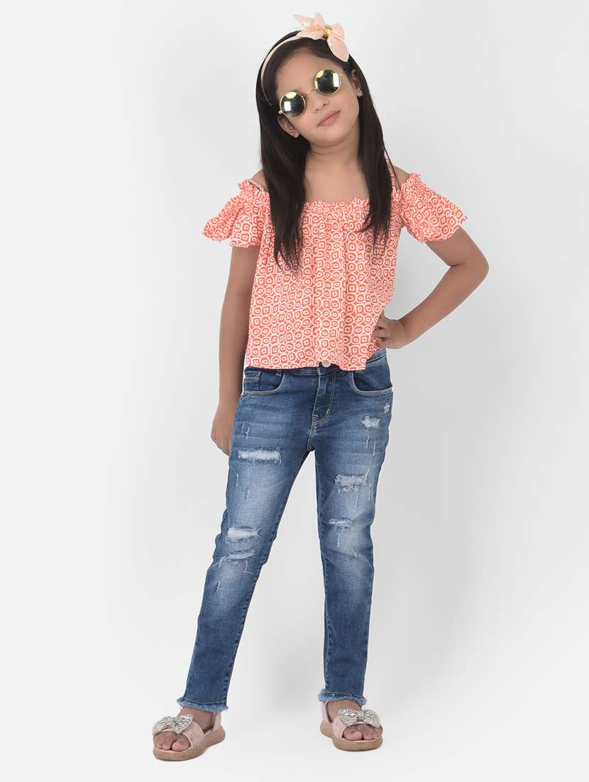 girls off shoulder top - 18404507 -  Standard Image - 4