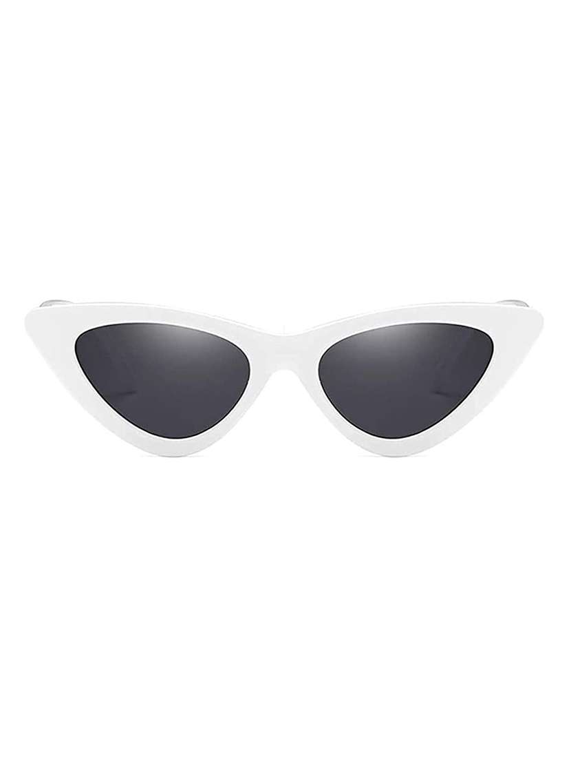 royalmede white cateye polycarbonate unisex sunglasses