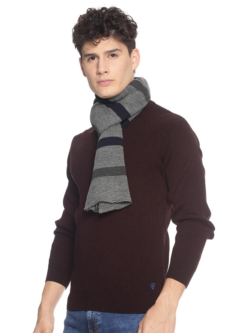 black striped muffler - 18405130 - Standard Image - 1