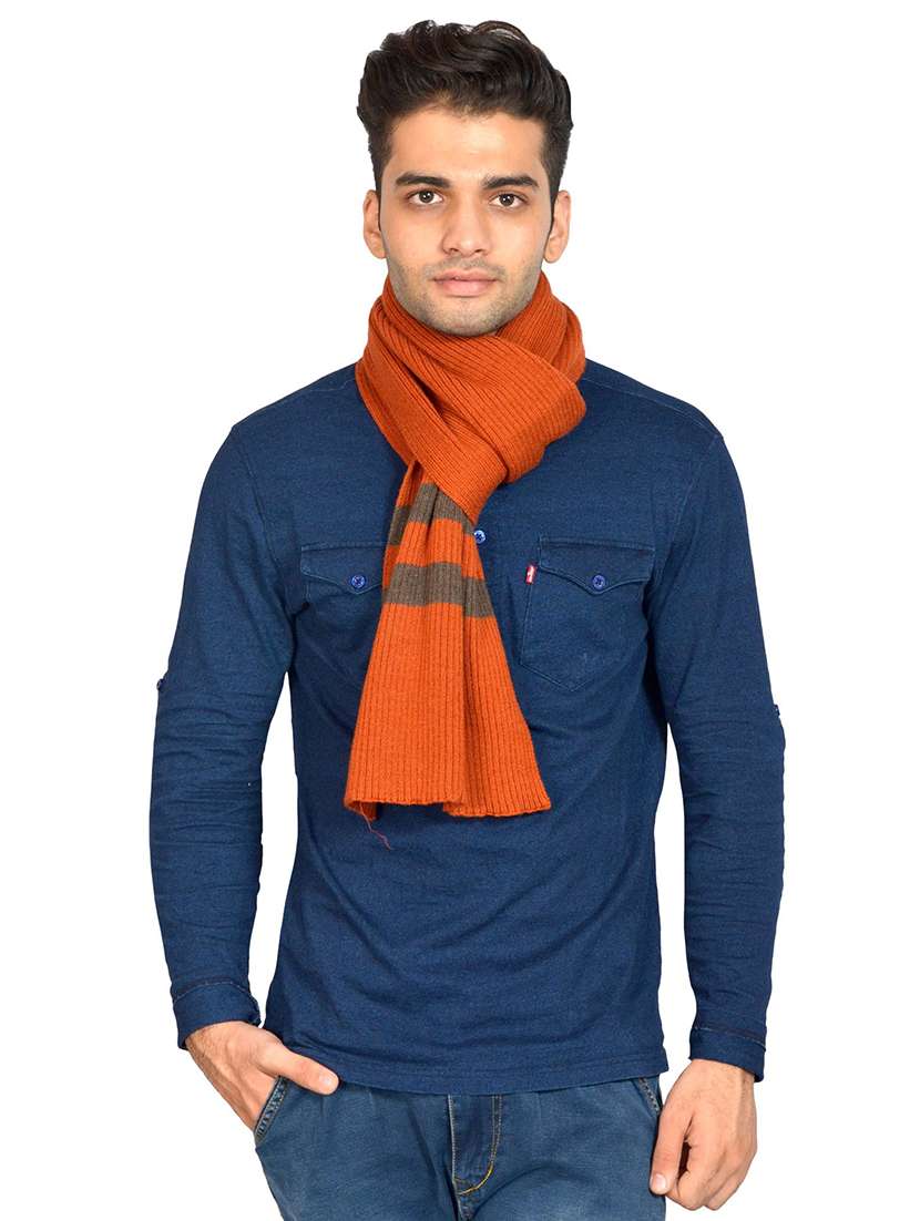 orange solid muffler - 18405188 -  Standard Image - 1