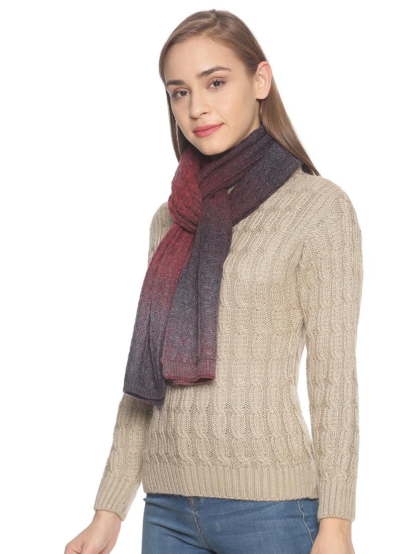 red ombre muffler - 18405202 - Standard Image - 1