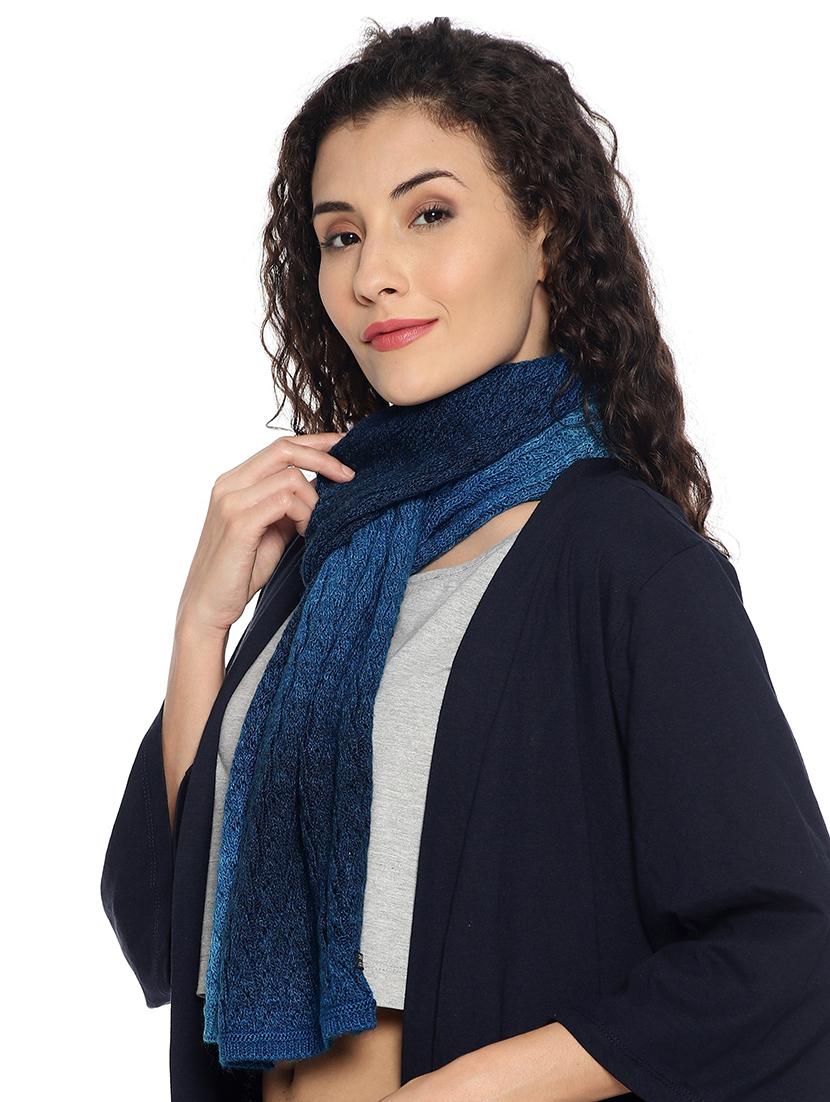 dark blue ombre muffler - 18405203 - Standard Image - 1
