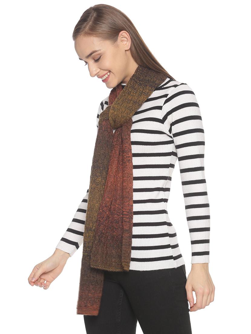 orange ombre muffler - 18405205 - Standard Image - 1