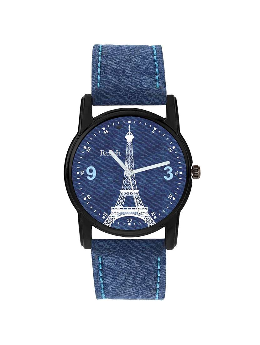 relish analog eiffel tower black dial watches girls, women (blue)