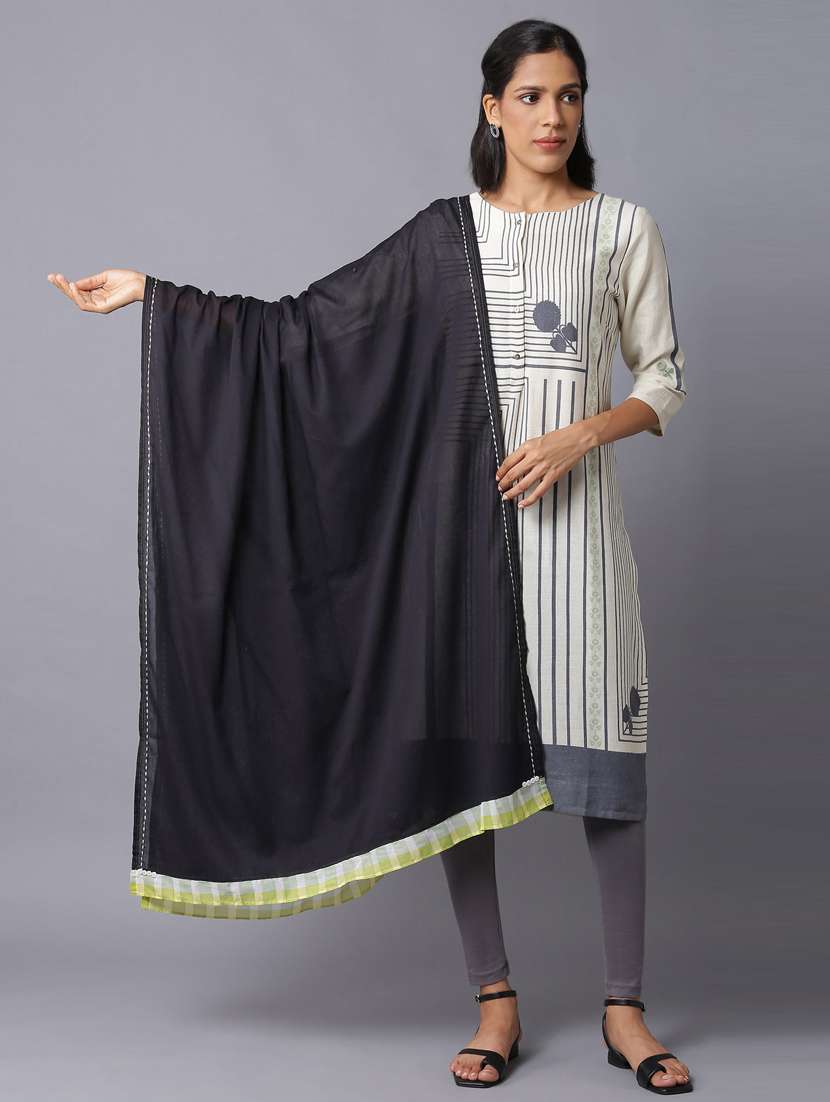 black cotton dupatta