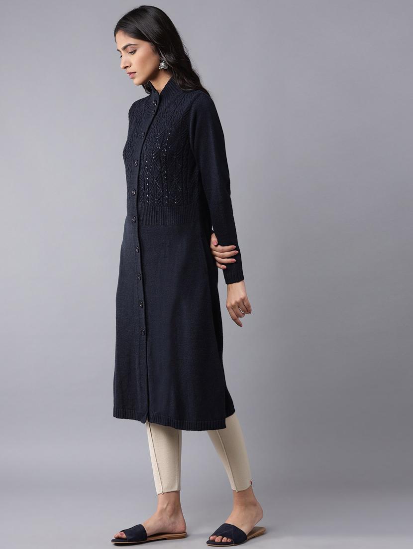 dark blue acrylic jacket - 18406644 -  Standard Image - 1