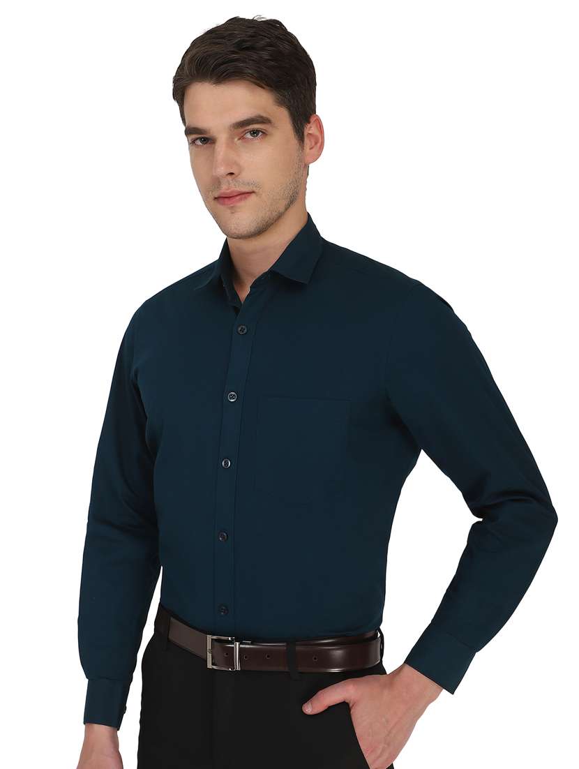 mens solids formal shirt - 18406670 - Standard Image - 1