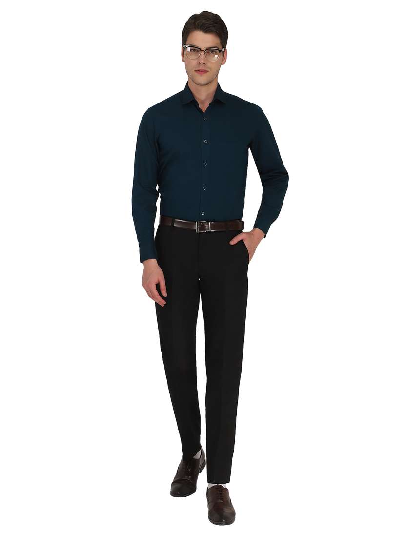 mens solids formal shirt - 18406670 - Standard Image - 4