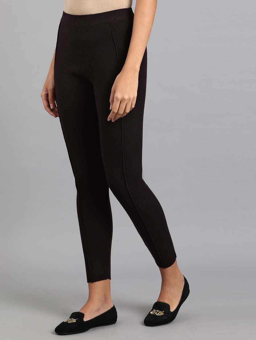 black solid legging - 18406697 -  Standard Image - 1