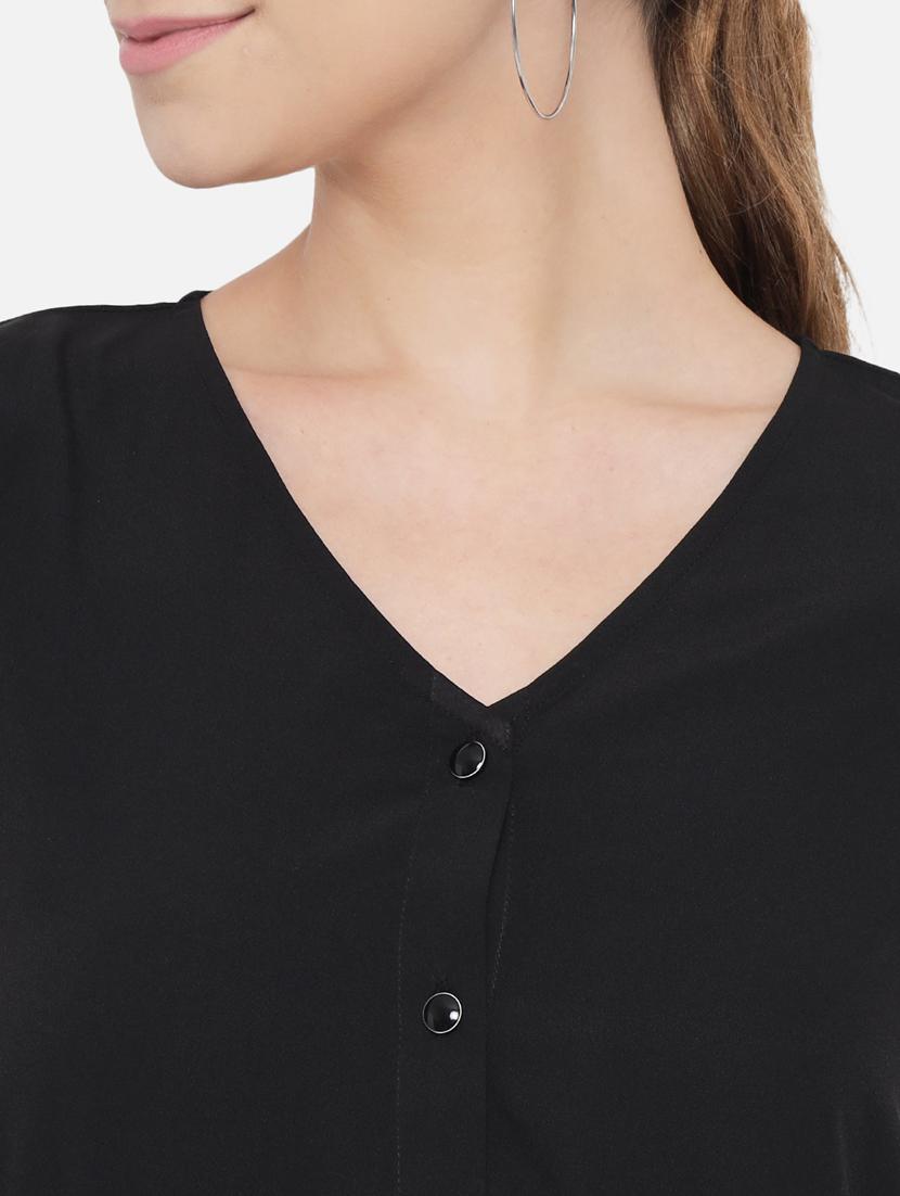 women's straight v neck top - 18407250 - Standard Image - 6